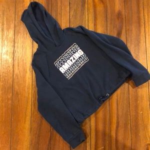 Athletic Works Girls Sweatshirt Blue Medium (7-8)